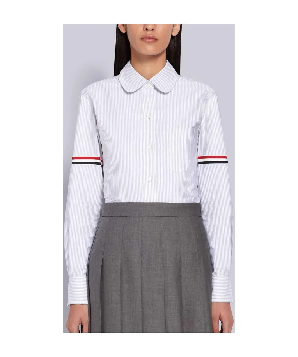 Thom Browne Rwb-Striped Buttoned Shirt