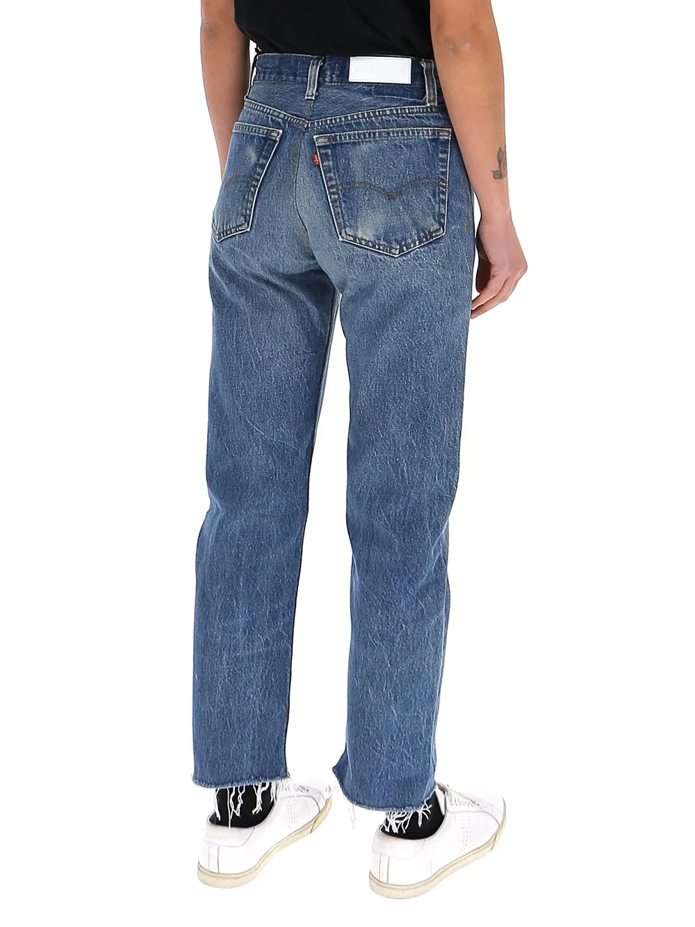 Re/Done Faded Boyfriend Denim Jeans