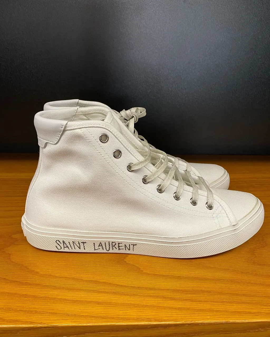 Saint Laurent Malibu Mid-Top Sneakers
