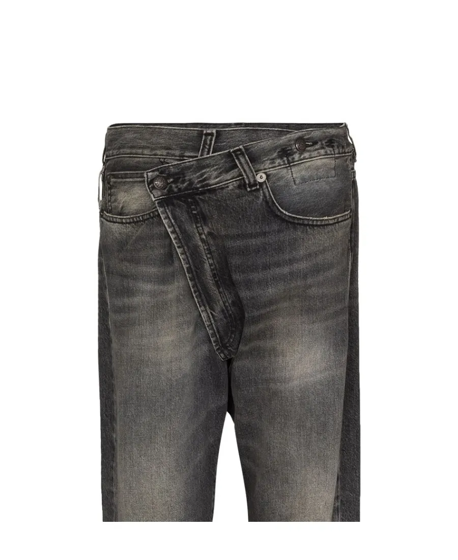 R13 Crossover Cropped Jeans