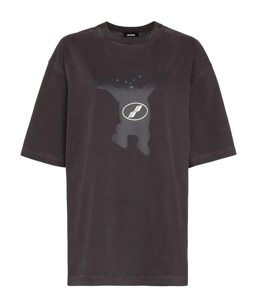 We11Done Teddy Print Crewneck T-Shirt