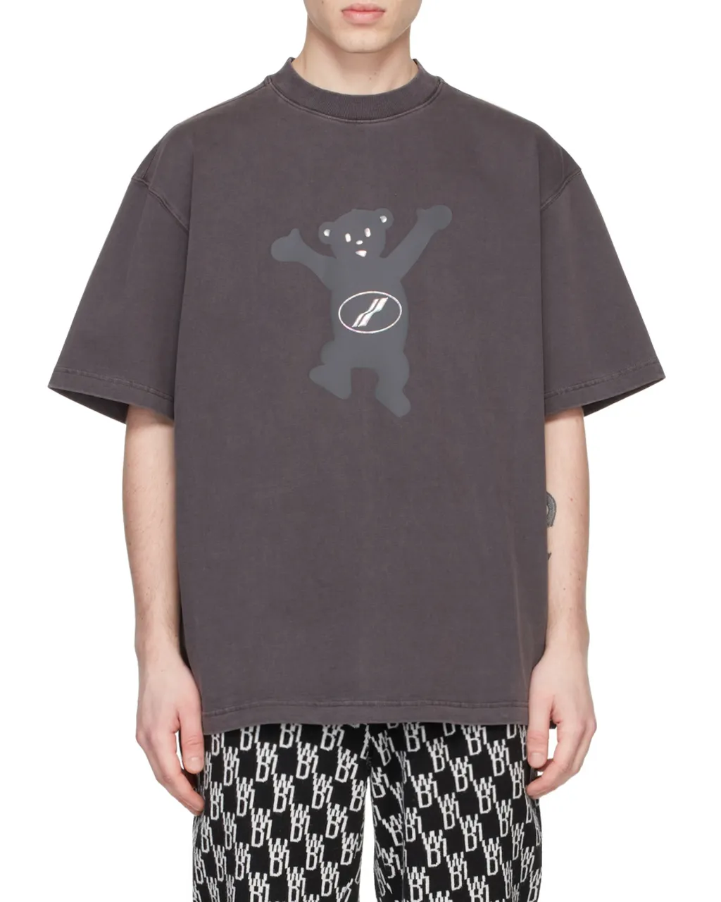 We11Done Teddy Print Crewneck T-Shirt