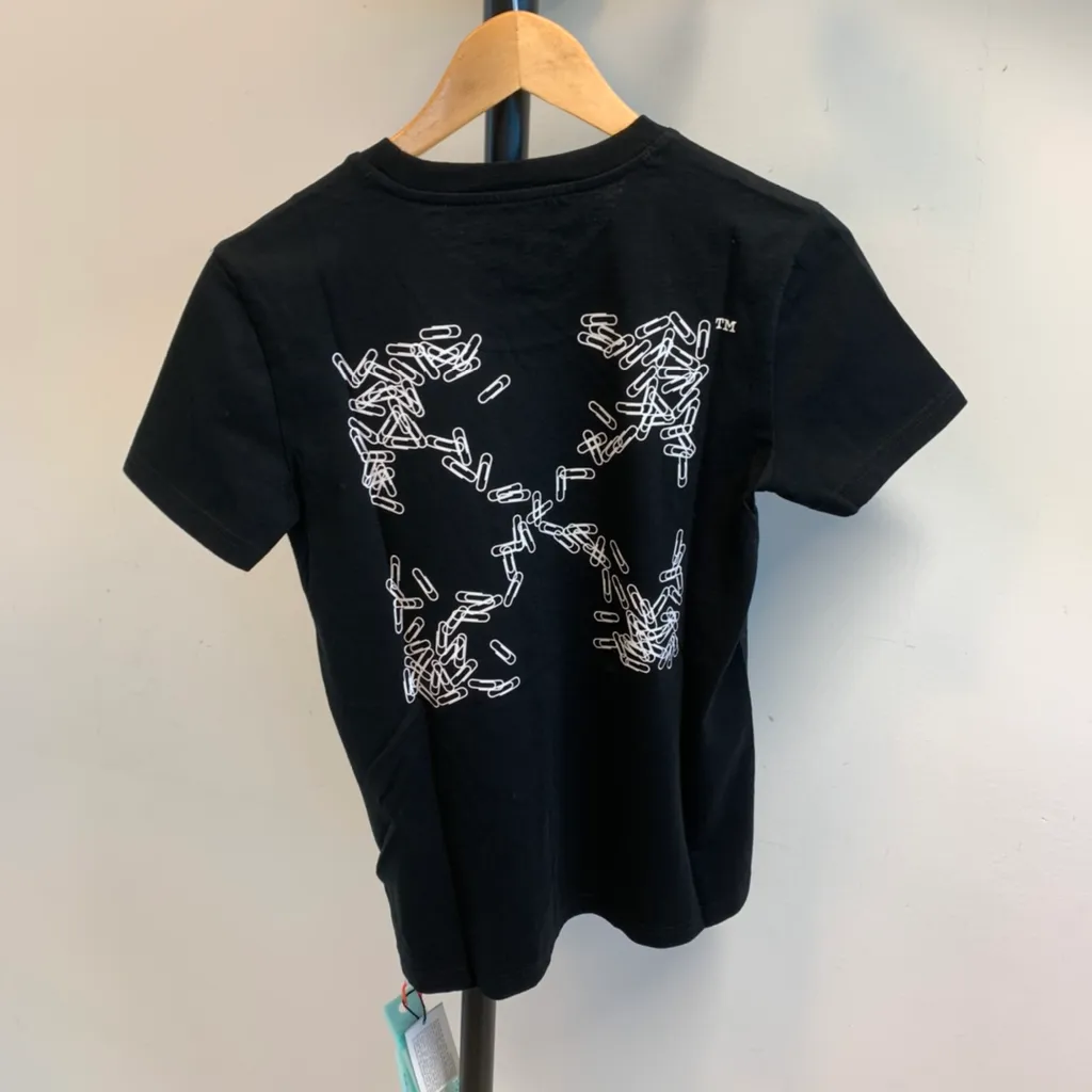 Paper Clip Arrows Motif T-Shirt