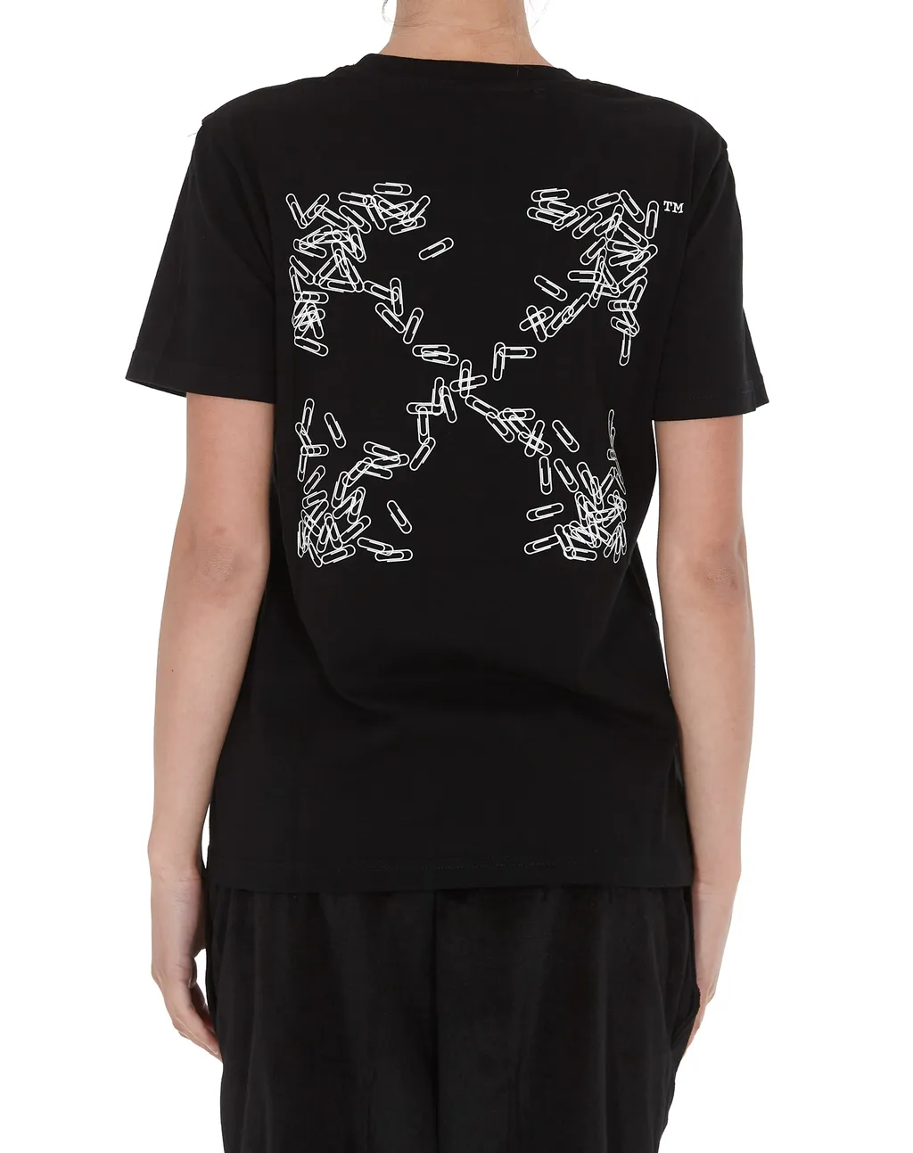 Paper Clip Arrows Motif T-Shirt