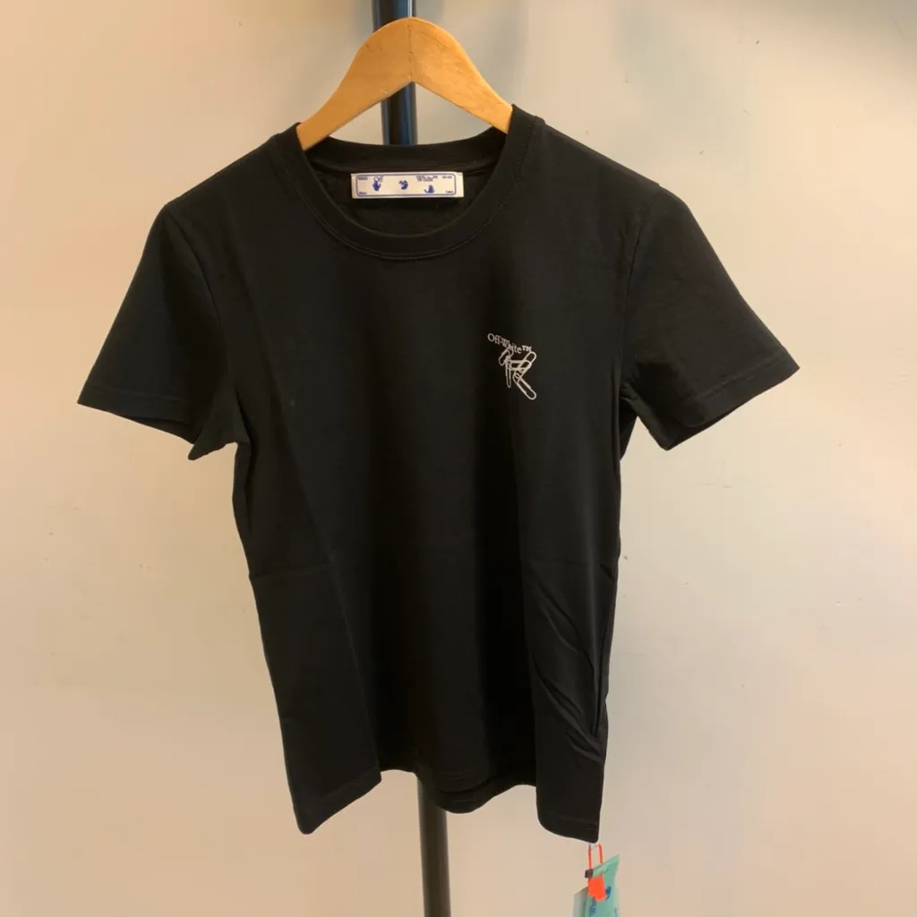 Paper Clip Arrows Motif T-Shirt