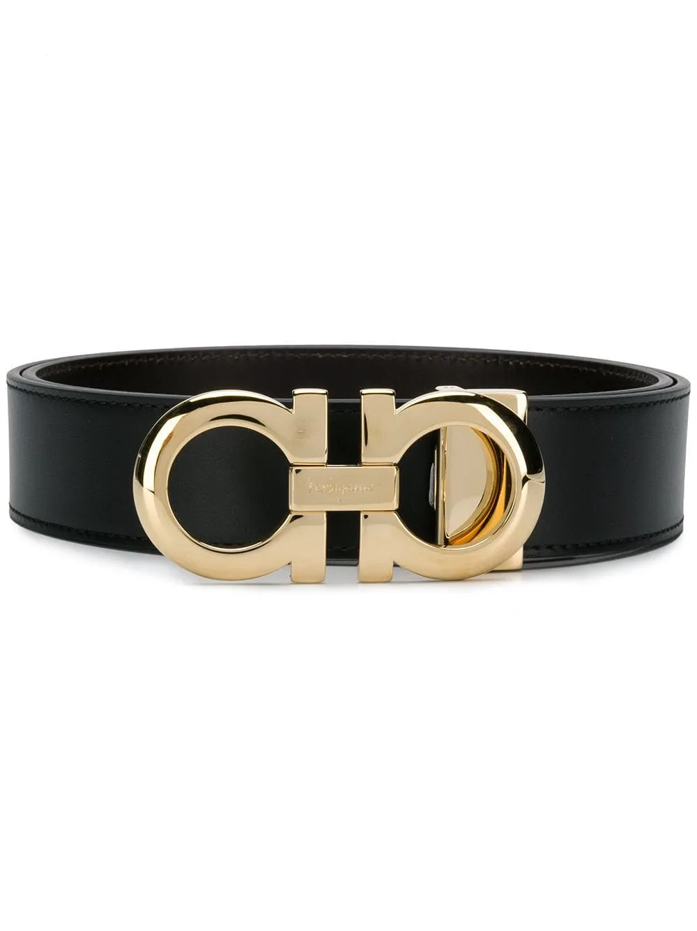 Gancini Leather Belt