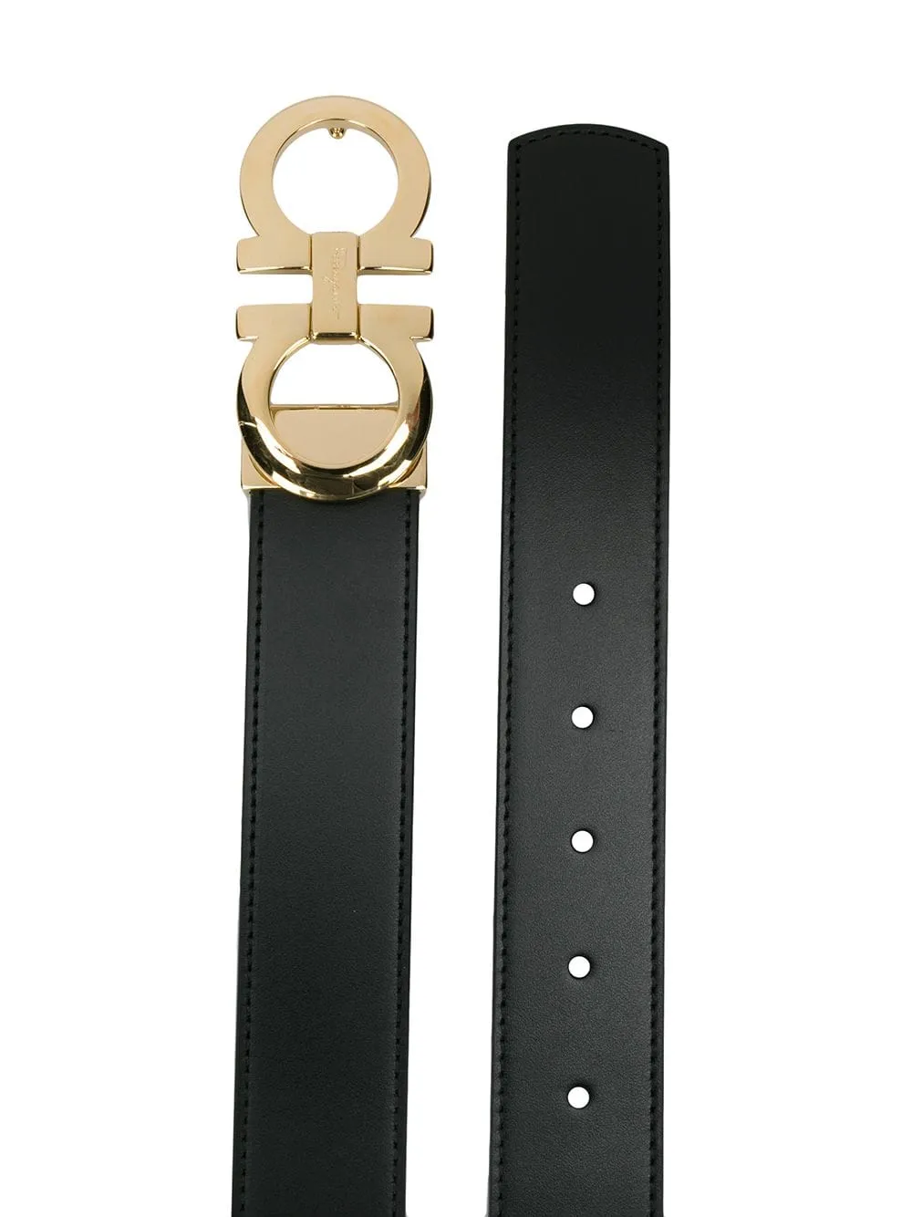 Gancini Leather Belt