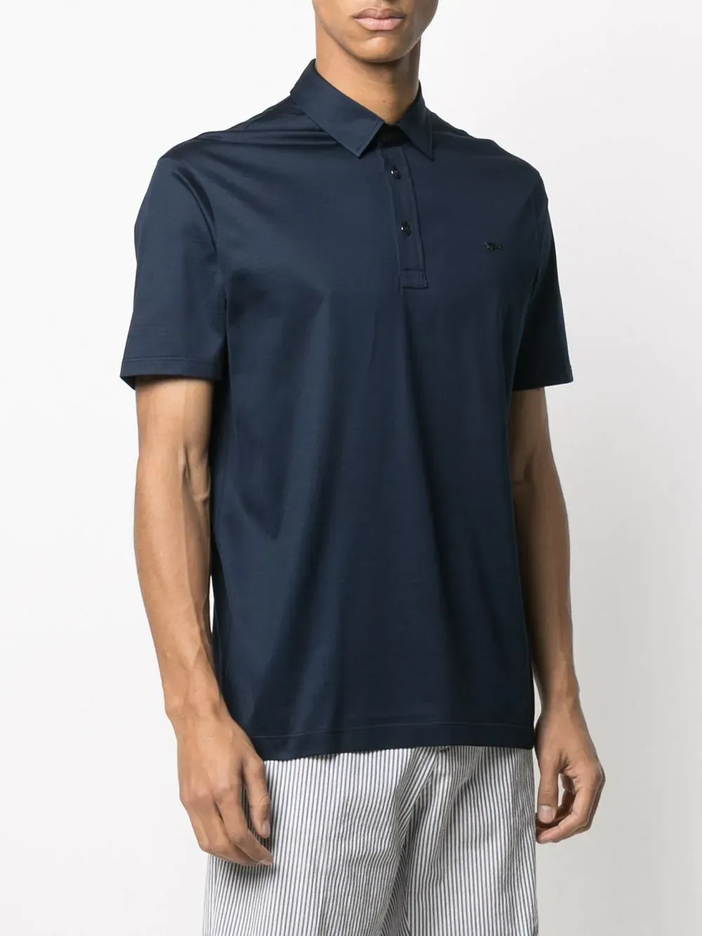 Logo-Patch Short-Sleeved Polo Shirt