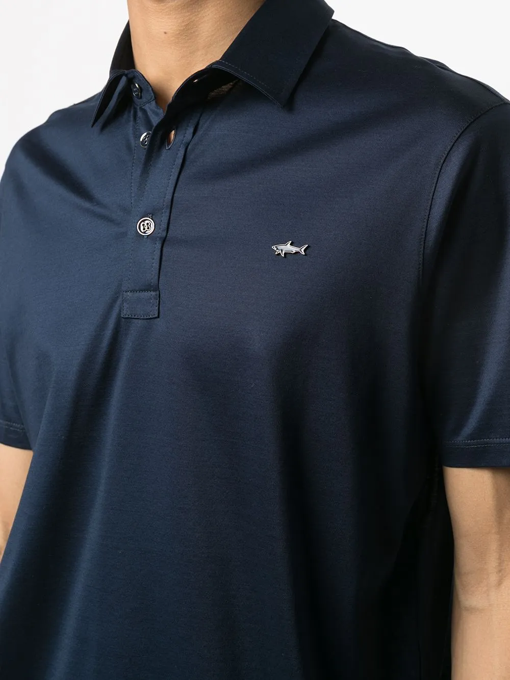 Logo-Patch Short-Sleeved Polo Shirt