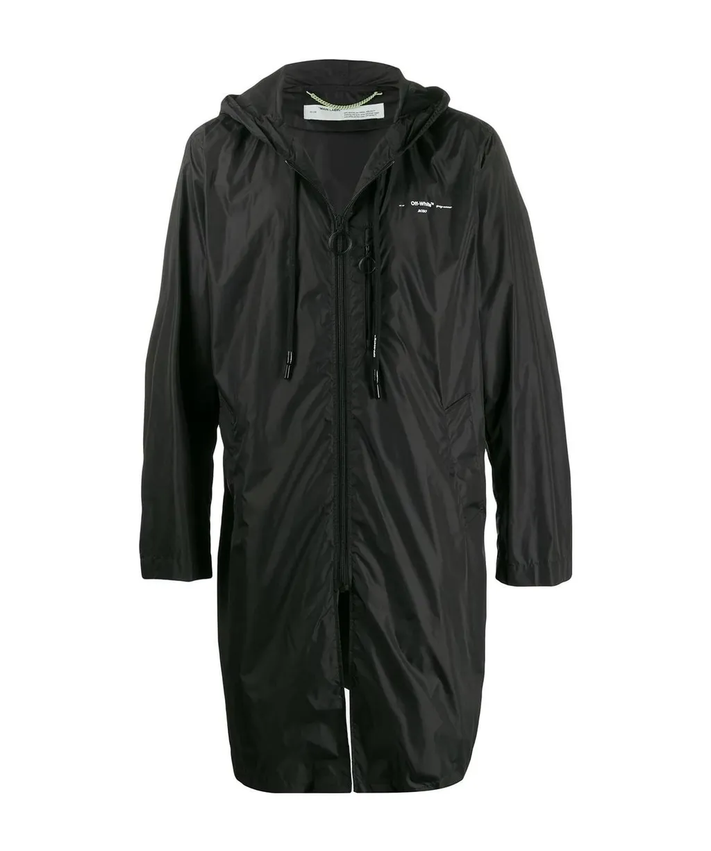 Mid-Length Zipped Raincoat