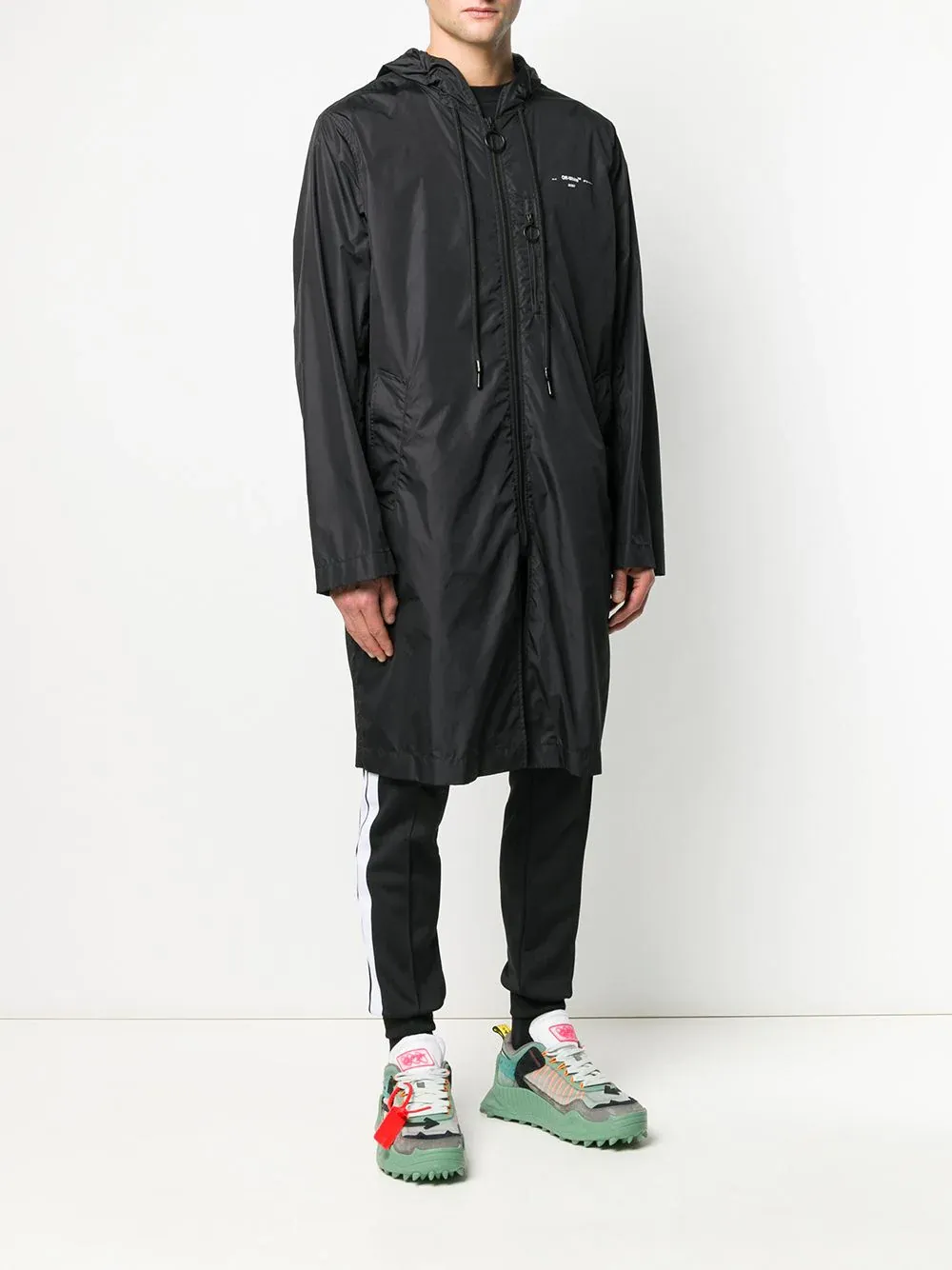 Mid-Length Zipped Raincoat