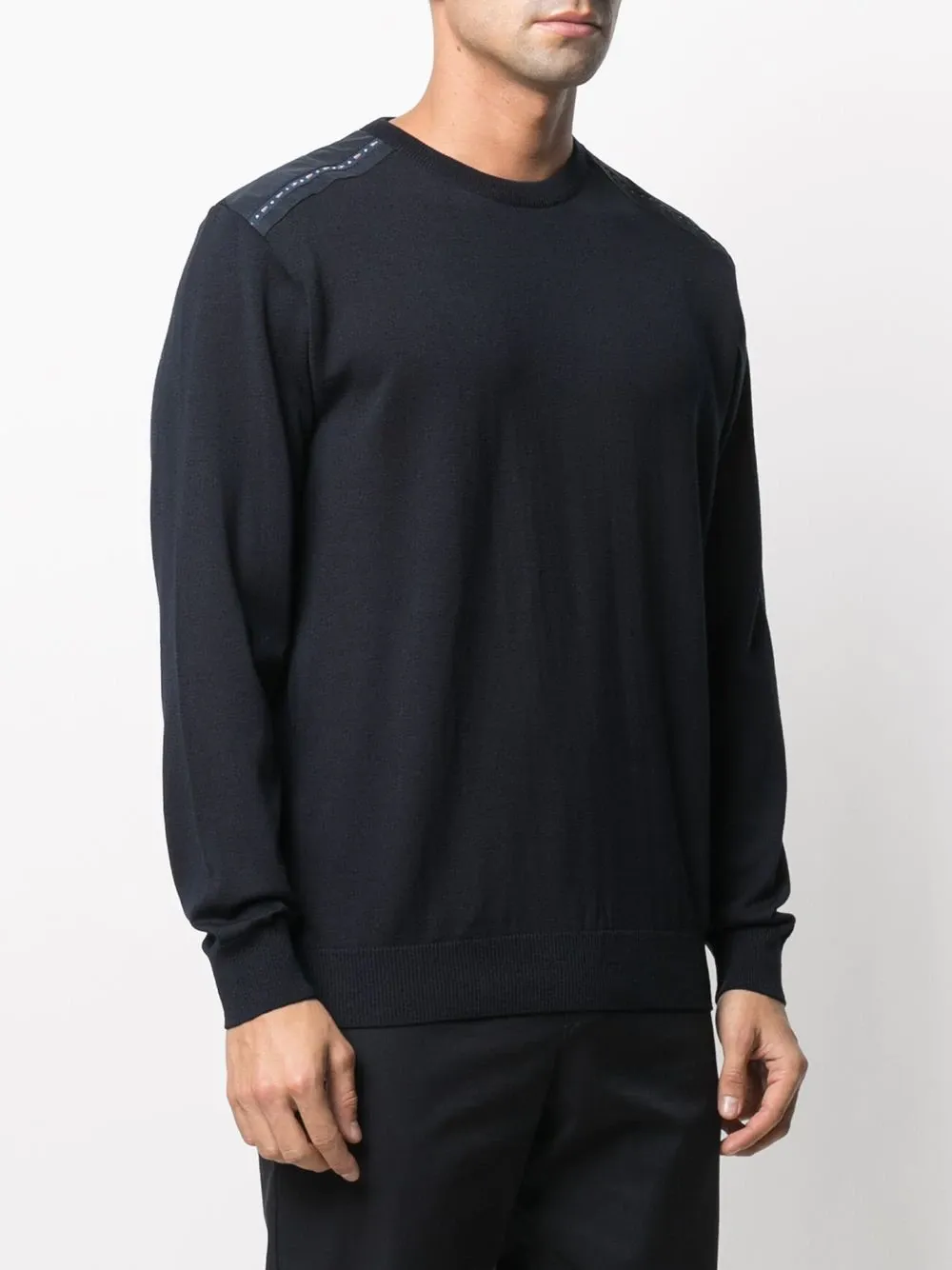 Striped Shoulder Pullover