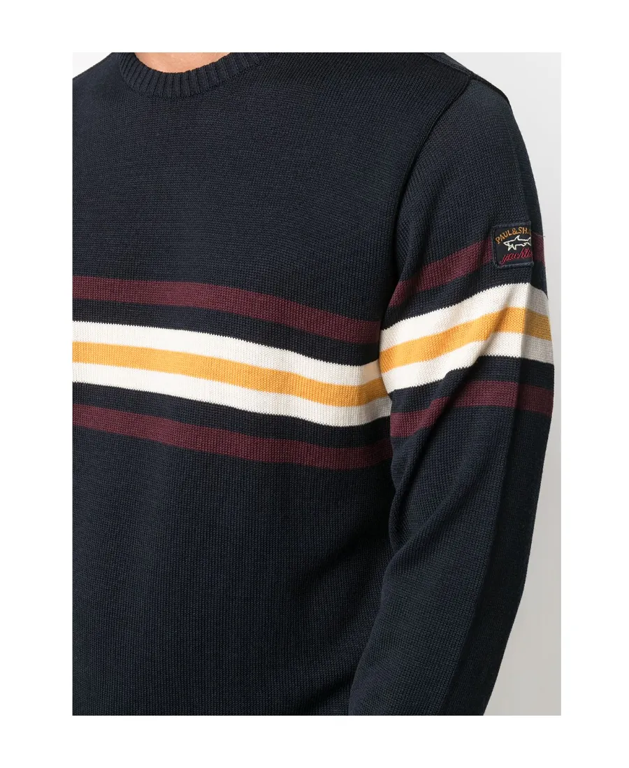 Horizontal Stripe Fine Knit Jumper
