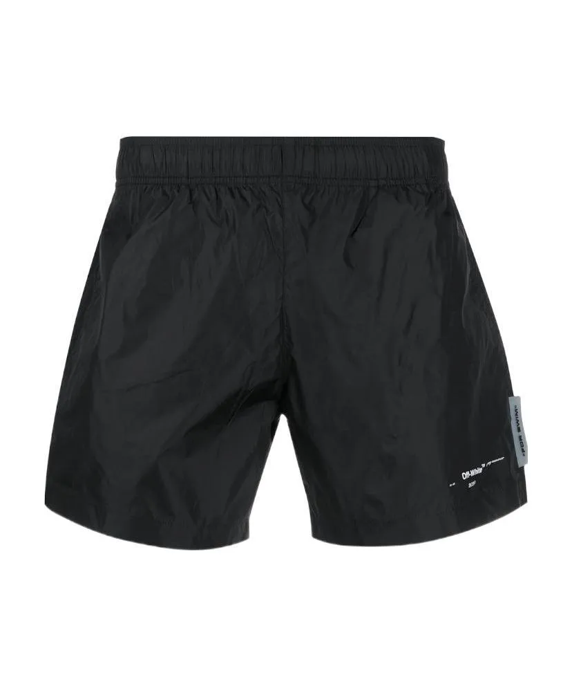 Logo Print Swim Trunks