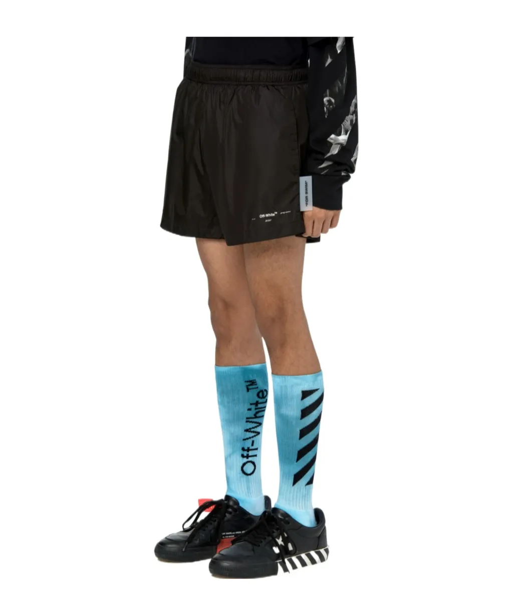 Logo Print Swim Trunks