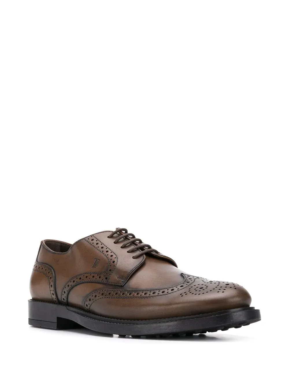 Tod's Logo Embossed Lace-Up Shoes