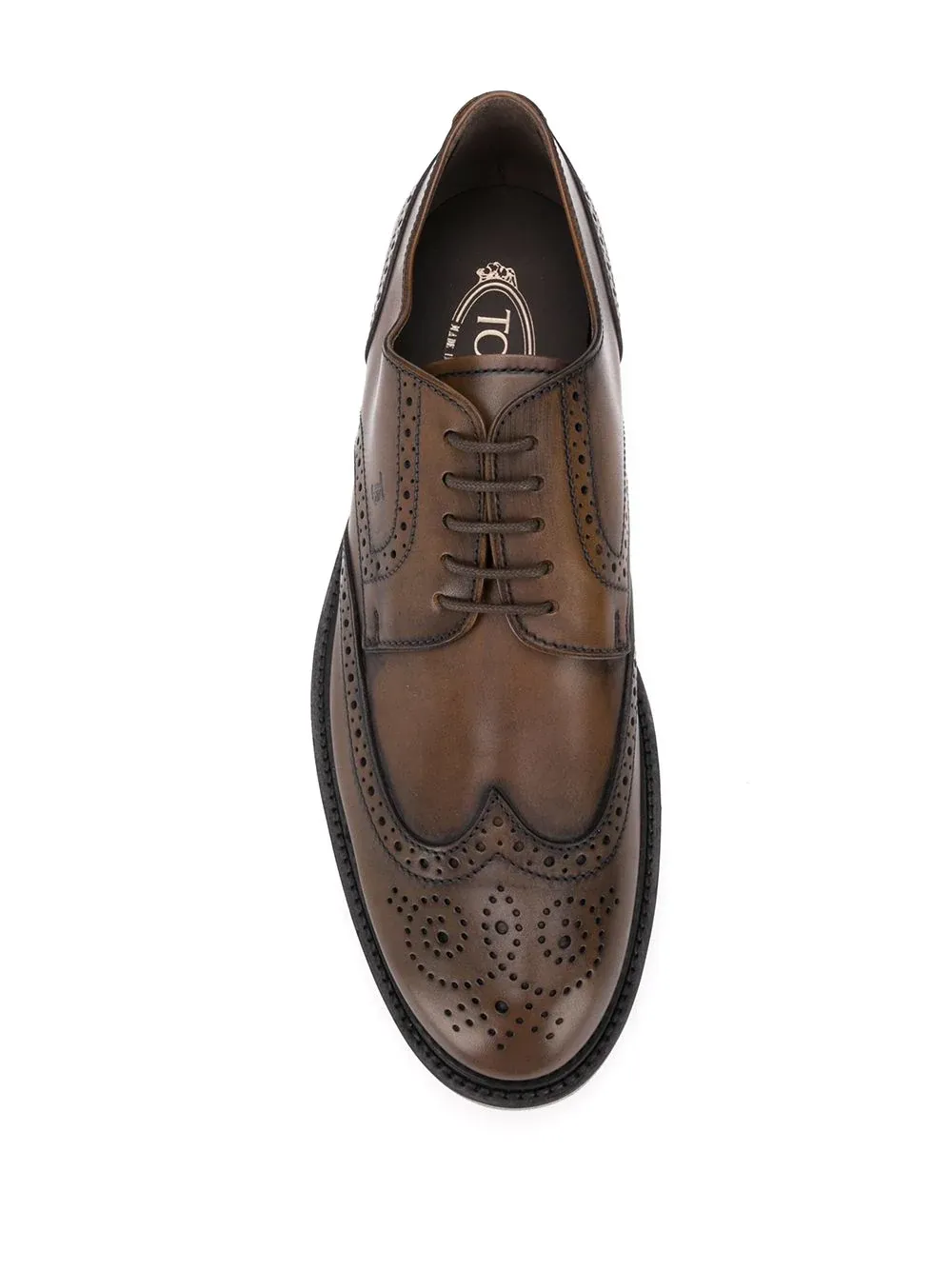 Tod's Logo Embossed Lace-Up Shoes