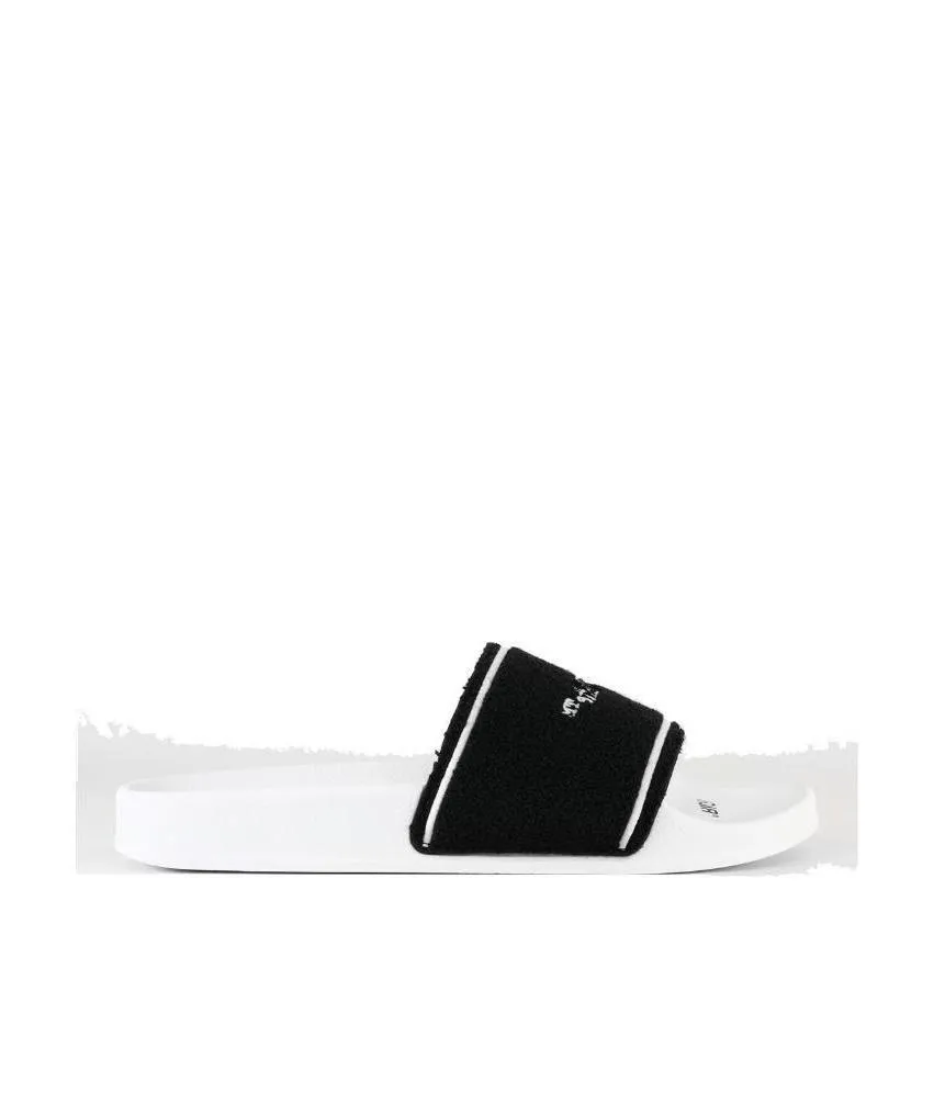 Logo-Embroidered Slides