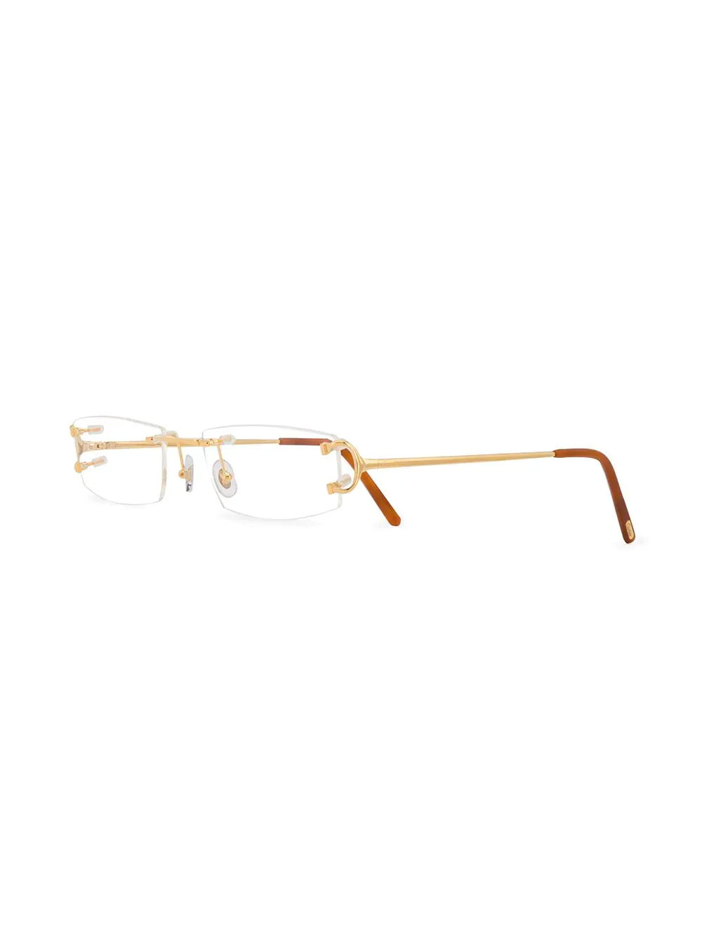 Cartier Rimless Rectangular Frame Glasses
