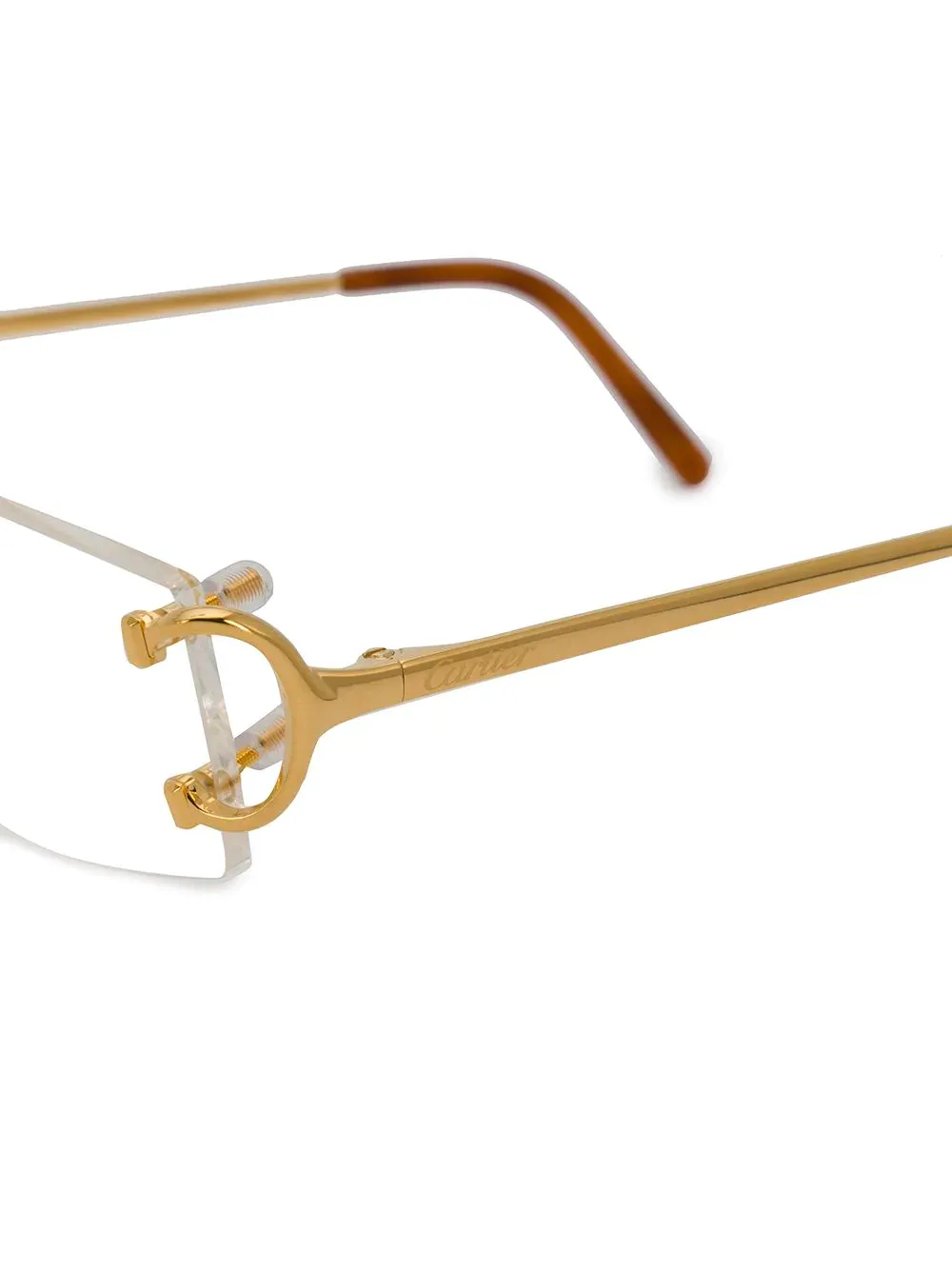 Cartier Rimless Rectangular Frame Glasses