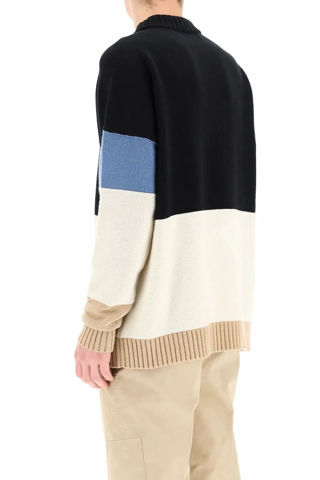 Off-White Colour-Block Knitted Sweater