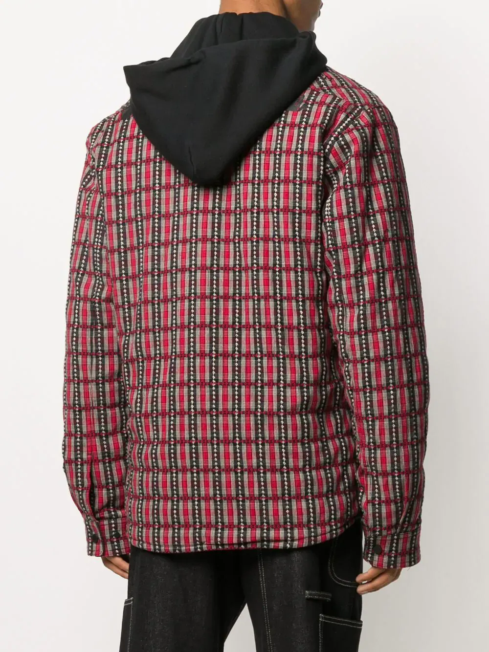Off-White Checked Hooded Jacket