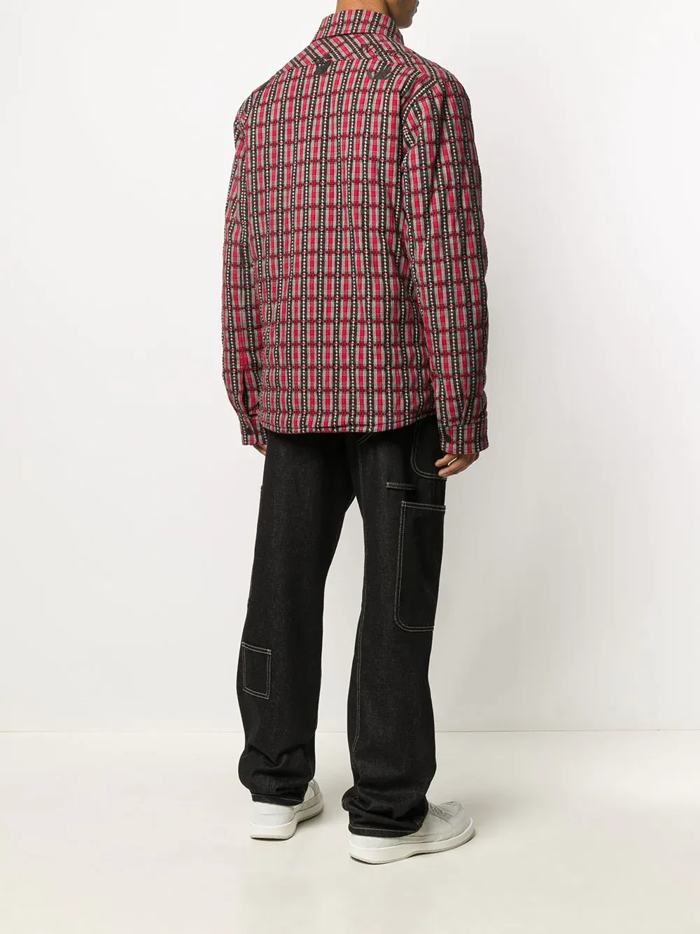 Off-White Checked Hooded Jacket
