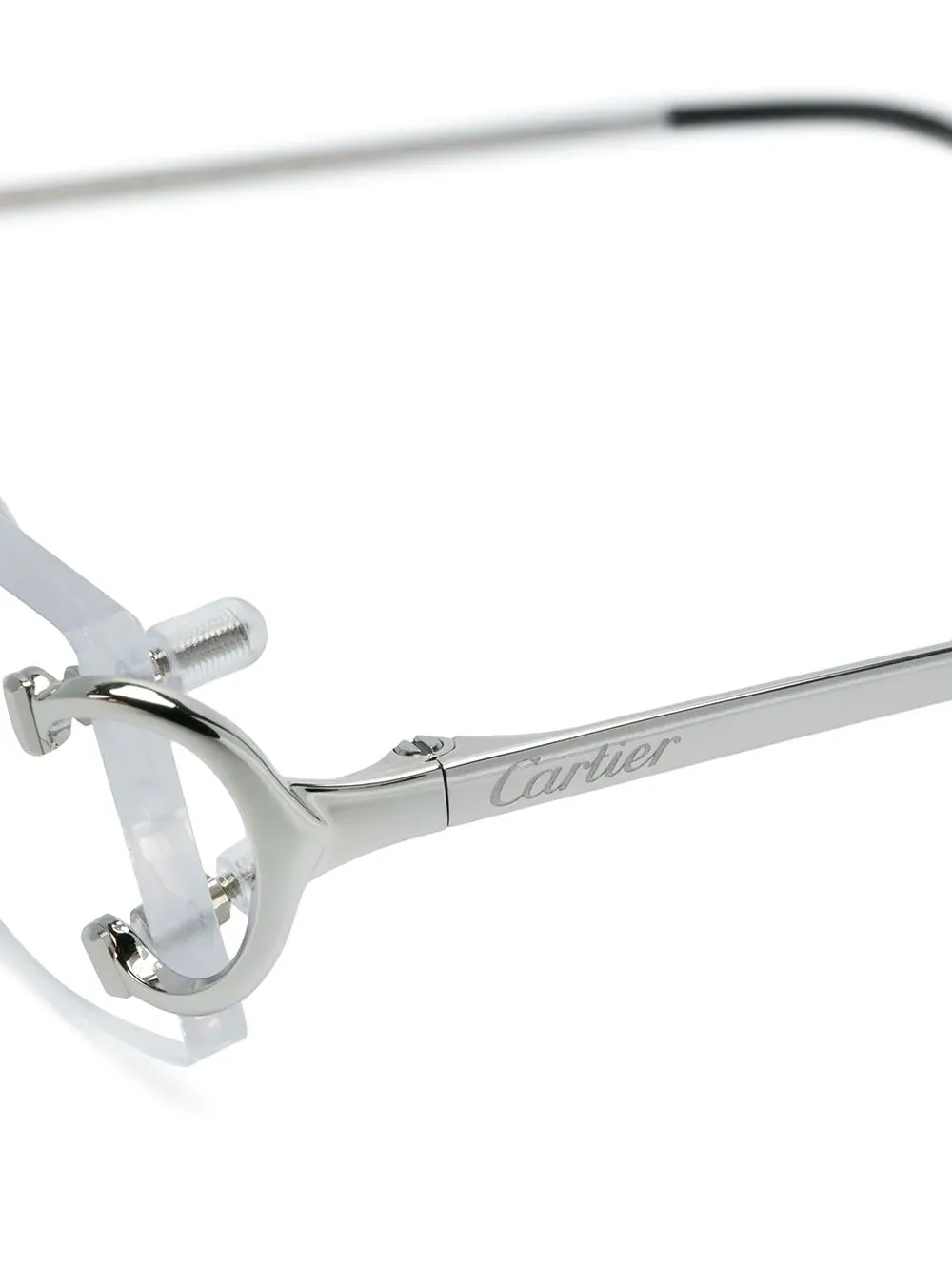 Cartier Rectangle Rimless Glasses