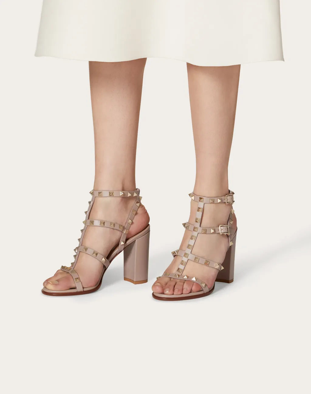 Rockstud Ankle Strap Sandal 90 Mm