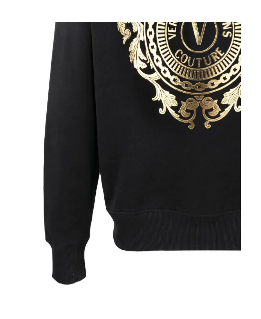 Metallic-Logo Print Sweatshirt