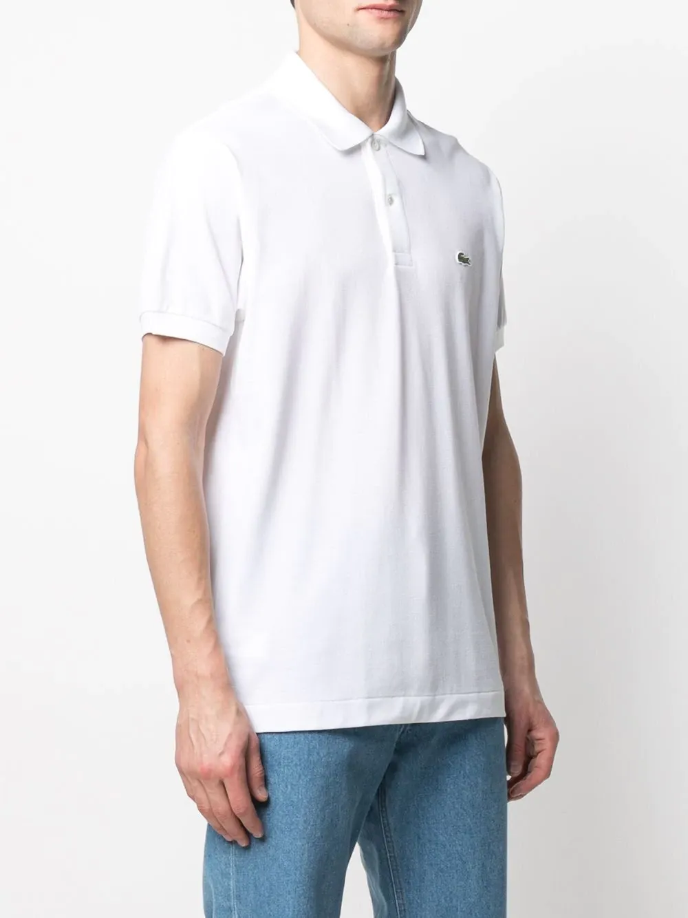 Logo-Patch Cotton Polo Shirt