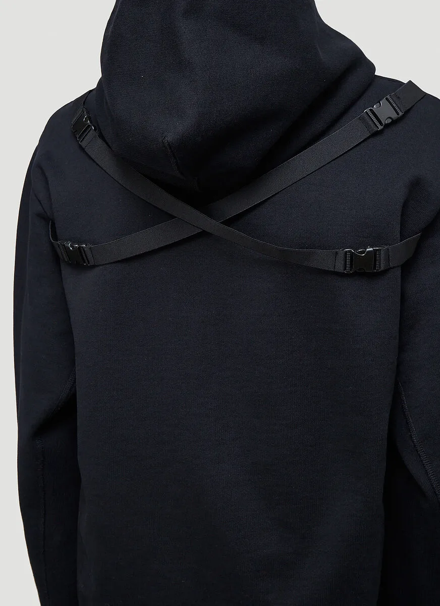 Strap-Detail Hoodie