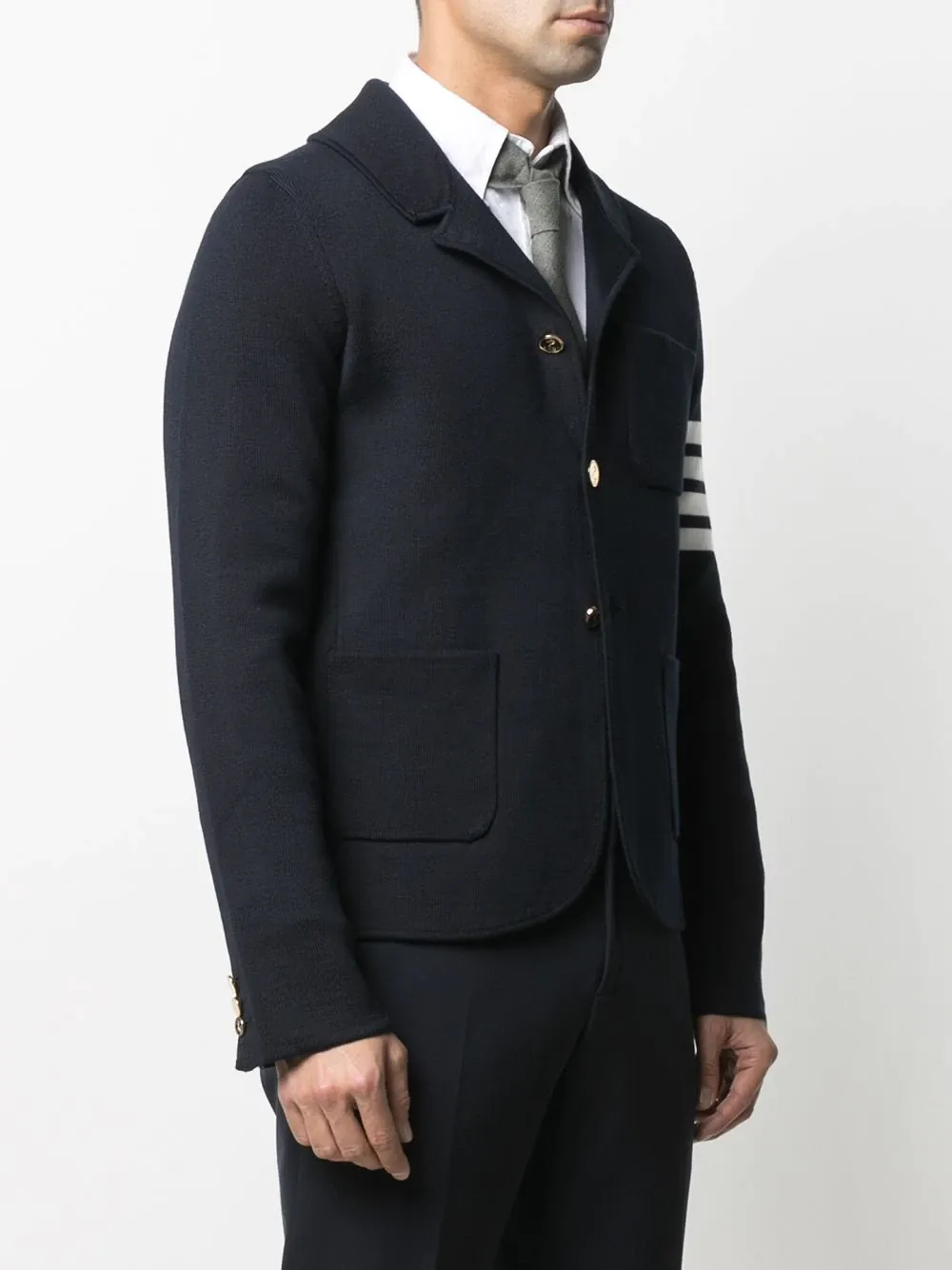 4-Bar Knit Blazer