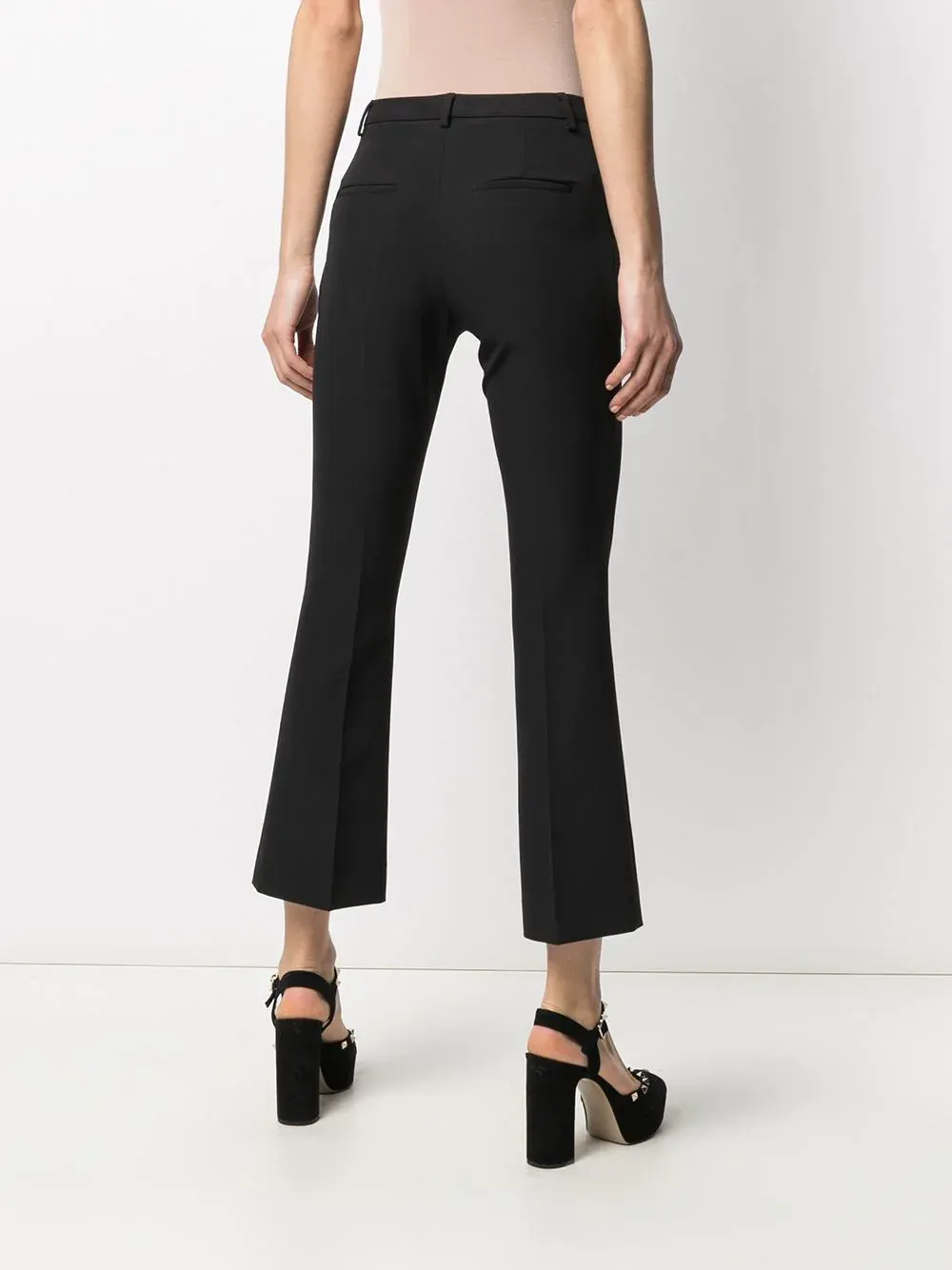 Pt Torino Mid-Rise Flared Trousers