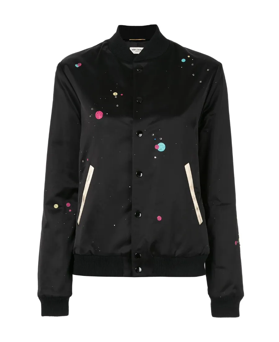 Logo Print Varsity Jacket