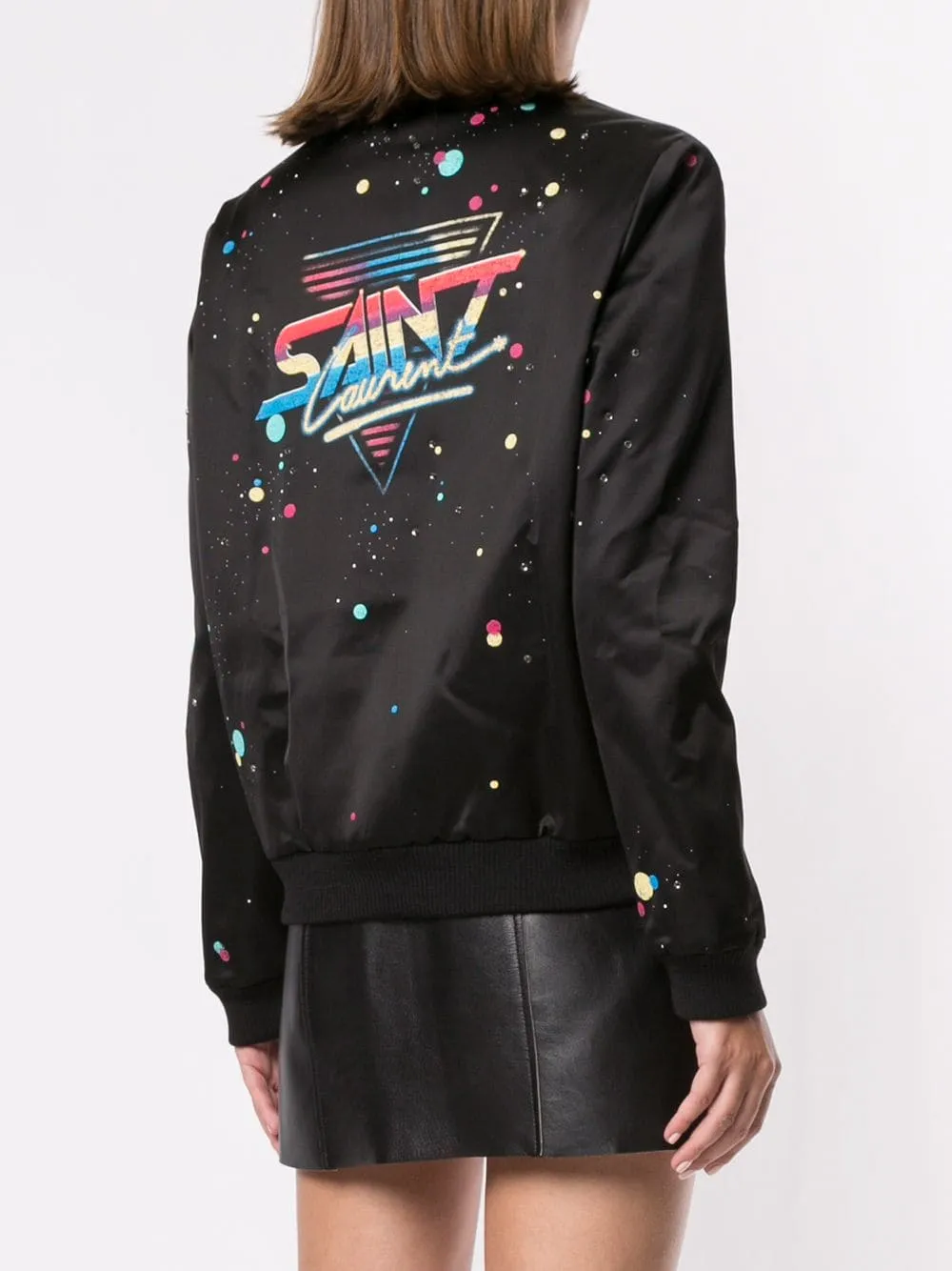 Logo Print Varsity Jacket
