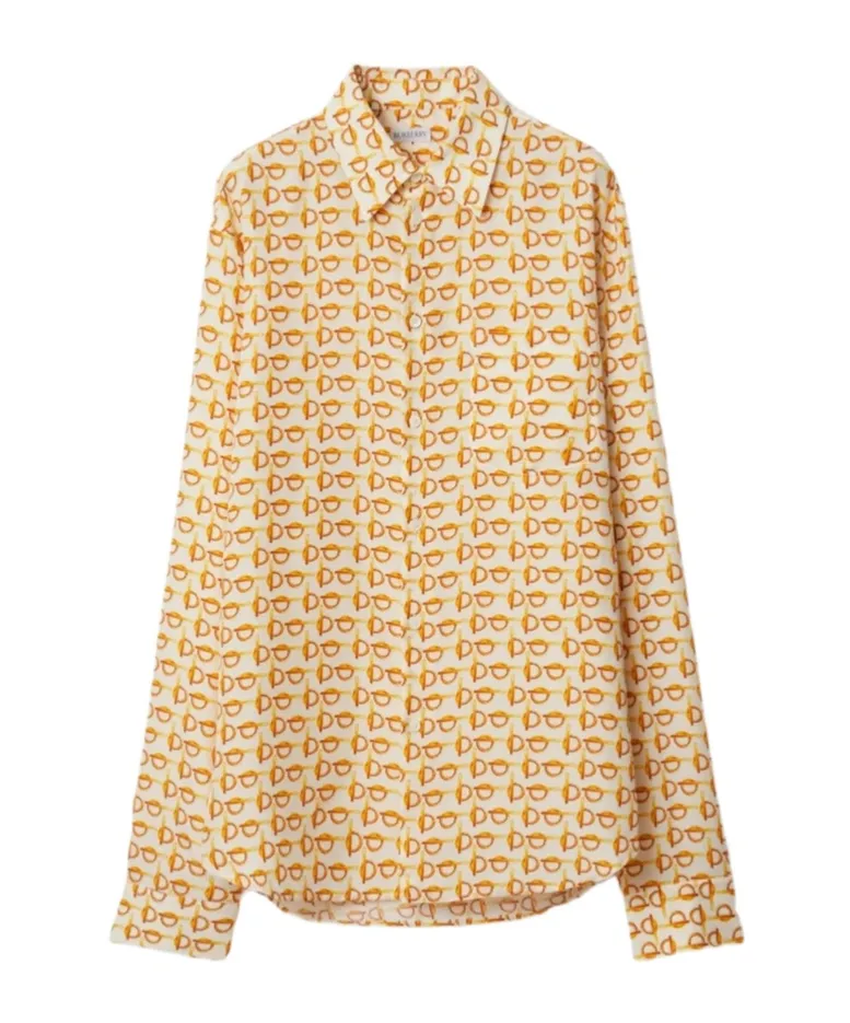 Burberry B Pattern Long-Sleeved Shirt