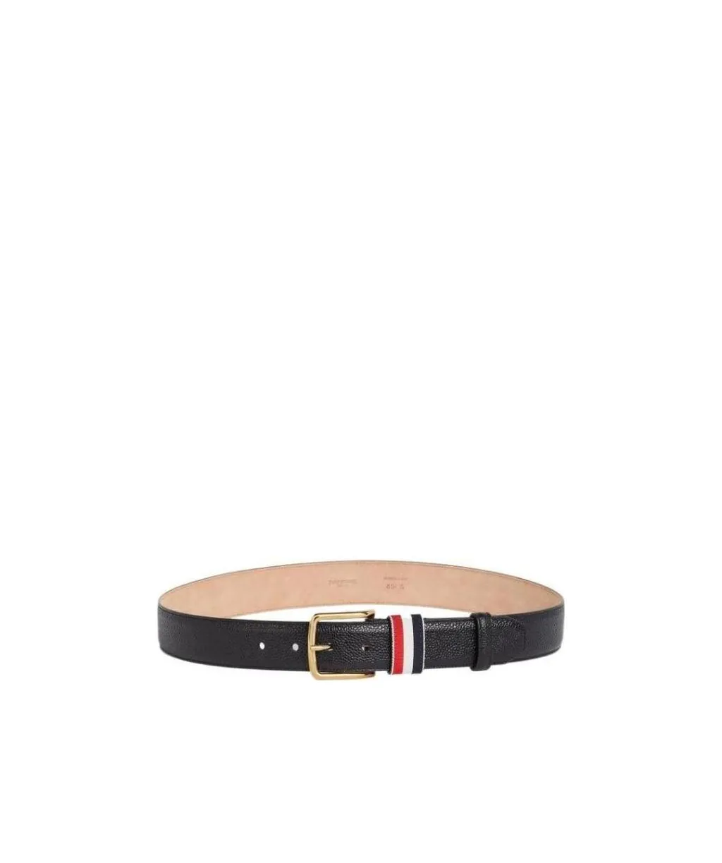 Thom Browne Striped Buckle Belt