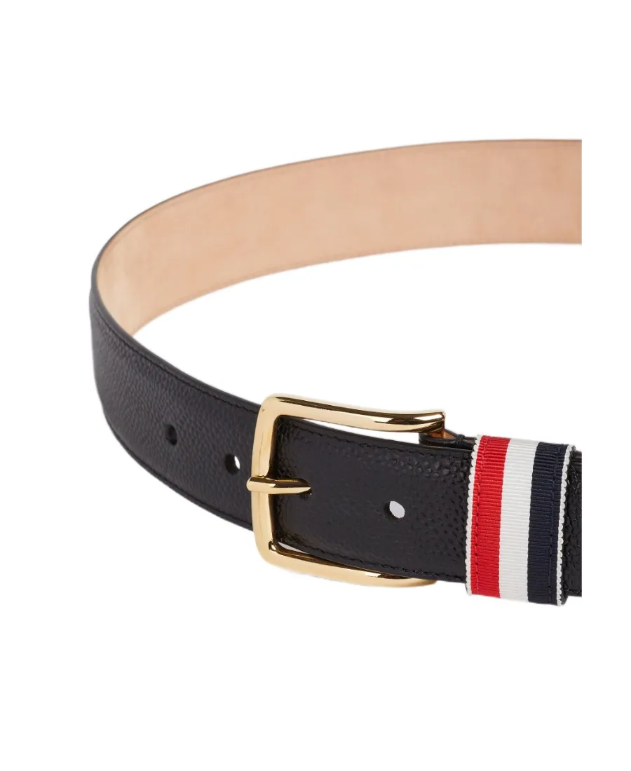 Thom Browne Striped Buckle Belt