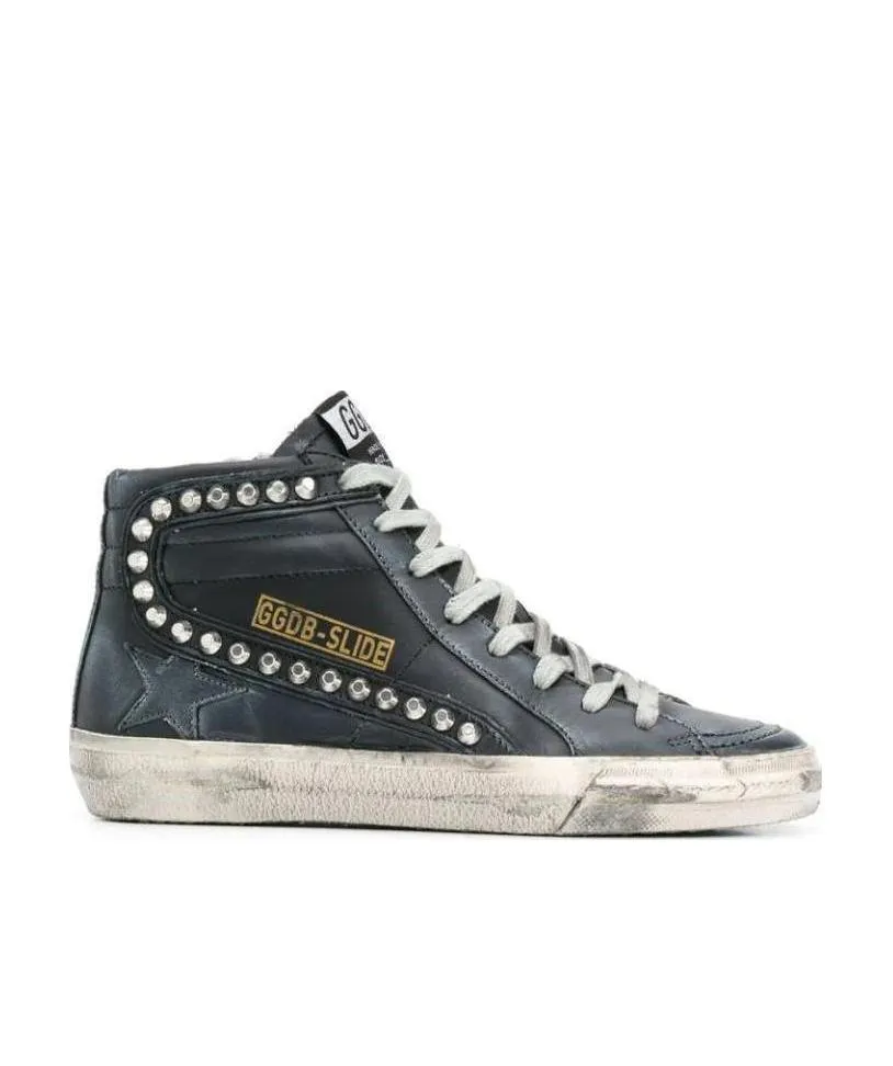 Golden Goose Deluxe Brand Distressed High-Top Sneakers