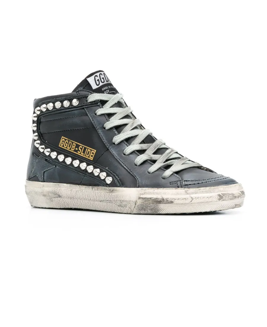 Golden Goose Deluxe Brand Distressed High-Top Sneakers