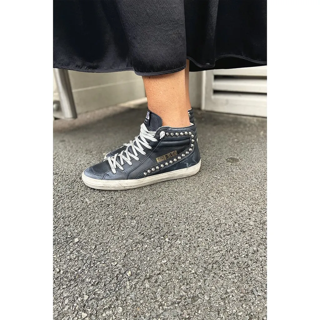 Golden Goose Deluxe Brand Distressed High-Top Sneakers