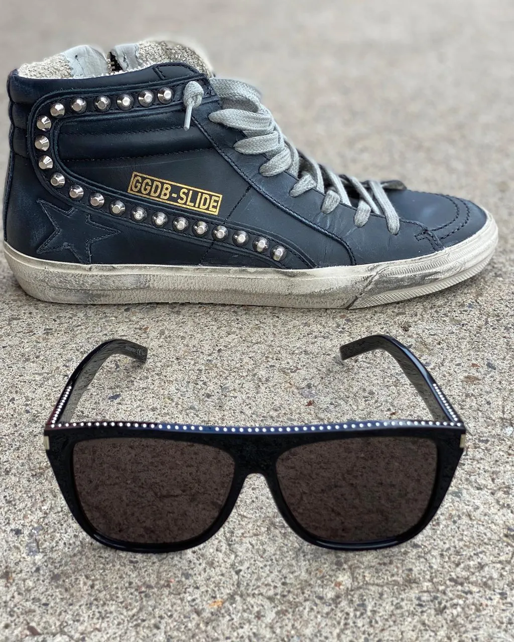 Golden Goose Deluxe Brand Distressed High-Top Sneakers
