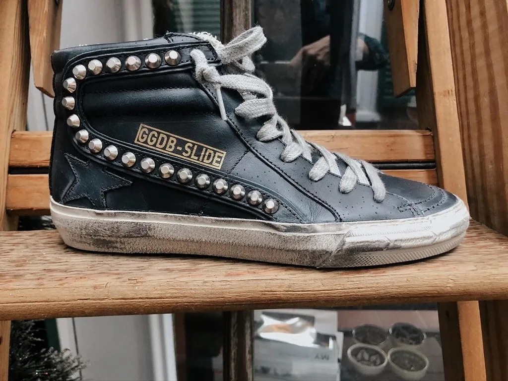 Golden Goose Deluxe Brand Distressed High-Top Sneakers