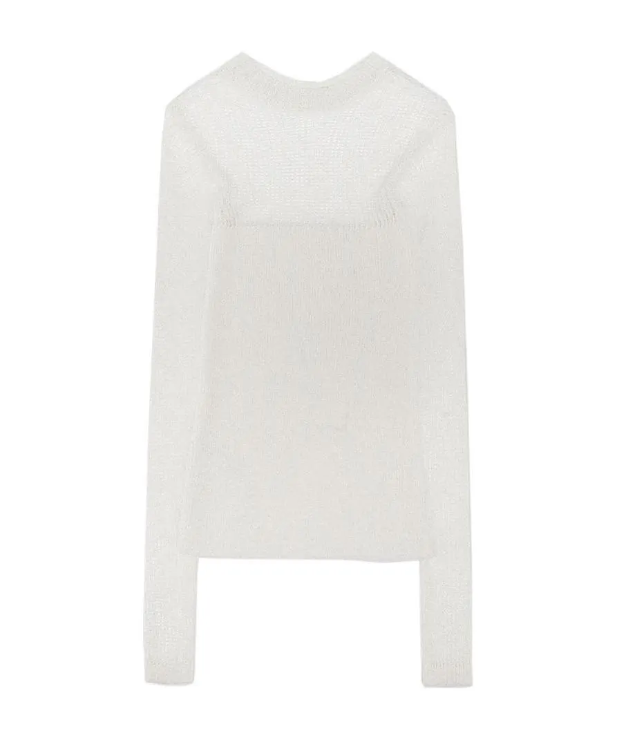 Off-Gauge Knitted Top