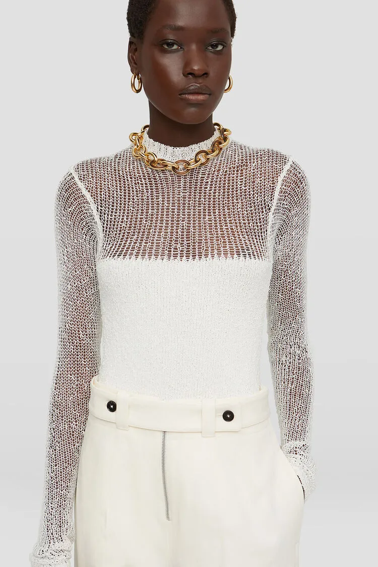 Off-Gauge Knitted Top
