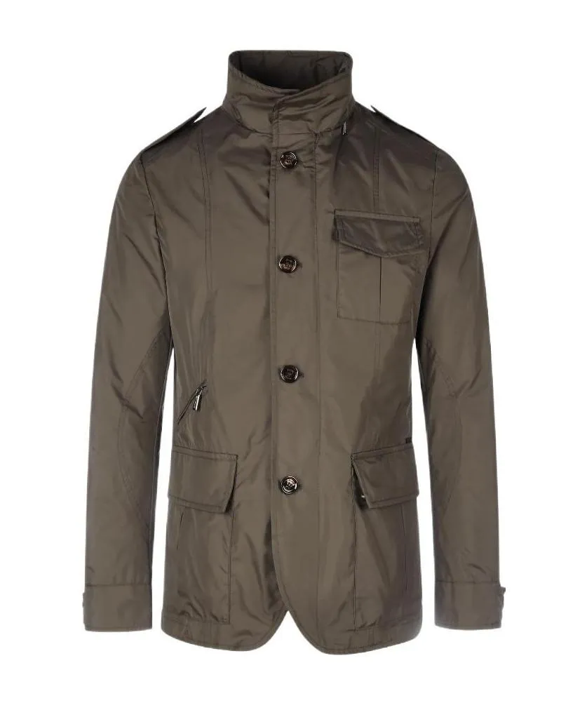 Hooded Buttoned Down Jacket