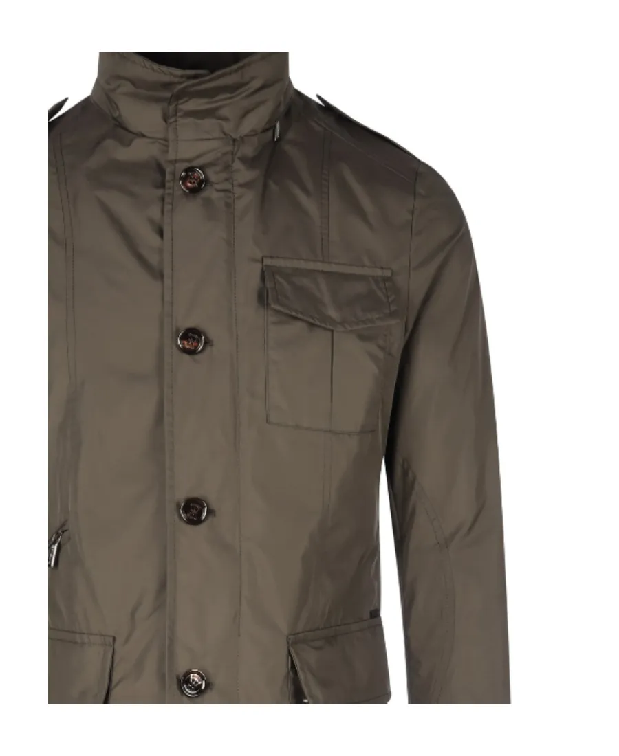 Hooded Buttoned Down Jacket
