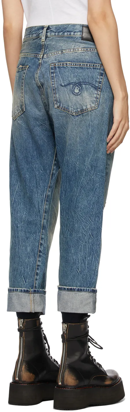 R13 Crossover Straight Leg Jeans