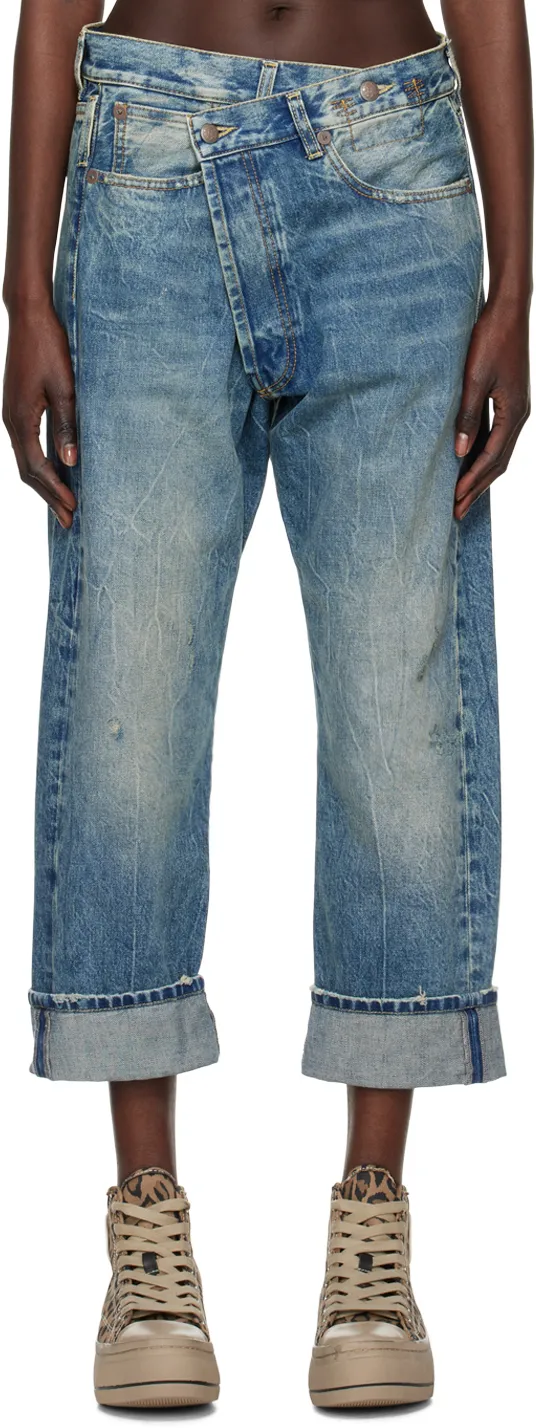 R13 Crossover Straight Leg Jeans